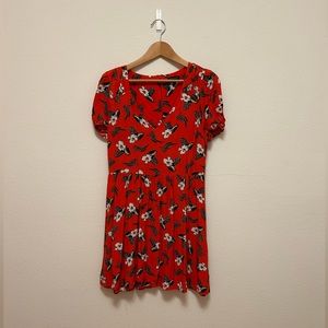 Topshop Hawaiian Print Dress - Size 12